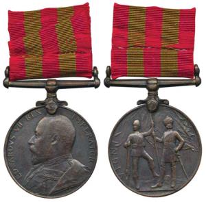 India Medal, Edward VII, Bronze, bar Waziristan 1901-2 missing, awarded to Bhishti Harmisa