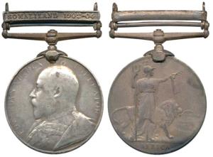 African General Service Medal, Edward VII, Silver, Somaliland 1902-04 bar, awarded to 1525
