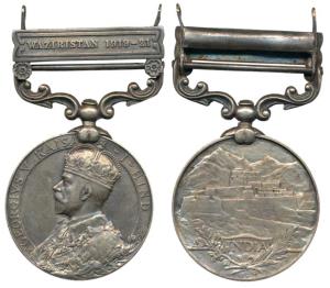 India General Service Medal, George V, Silver, Waziristan 1919-21 bar, awarded to 2365 Sep