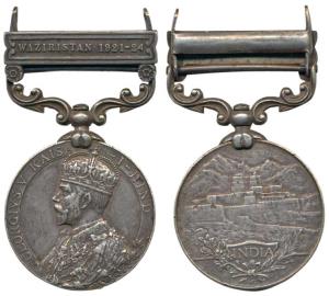 India General Service Medal, George V, Silver, Waziristan 1921-24, awarded to 99187 NK. Su