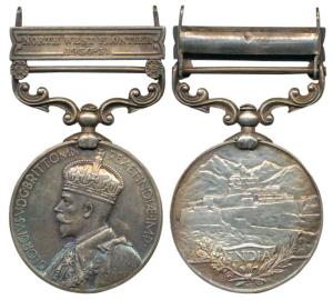 India General Service Medal, George V, Silver, North West Frontier 1930-31 bar, awarded to