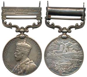 India General Service Medal, George V, Silver, North West Frontier 1930-31, awarded to 359