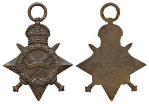 First World War, 1914-15 Star, Bronze Medal, awarded to 5584 Sepoy Shidu Ram Myitkyina Bn.