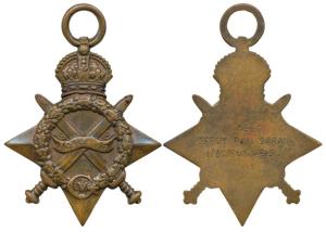 First World War, 1914-15 Star, Bronze Medal, awarded to 4560, Sepoy Ram Saran 1/30/Punajbi