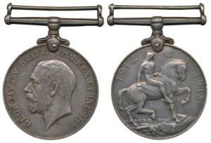 British War Medal 1914-18, George V, Silver, awarded to J.I. Fernandes (MYB 168). Extremel