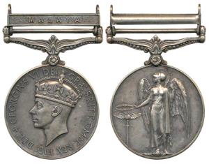 General Service Medal, George VI, Silver, Malaya bar, awarded to 8672 P.C. Chanan Singh F.