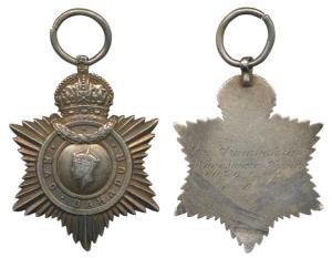 Indian Title Badge, George VI, Silver, Rao Bahadur, awarded to Sri Arumbakkam Nageswara Ay