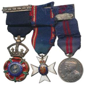 Trio, Silver, The Most Eminent Order of the Indian Empire, Companion’s (C.I.E.) Neck Badge