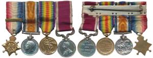 First World War, group of 4 Miniature medals, George V, British War Medal, 1914 Star, Vict