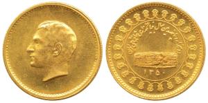 Iran, Mohammad Reza Shah, Gold 8.86g, to commemorate the 2500th anniversary of the Persian