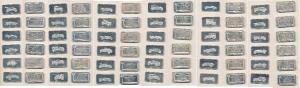 The Lord Montagu Collection of Great Car Ingots, set of 36 in sterling silver, each 52x29m