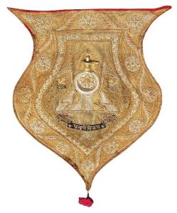 Elephant Head decoration for processions, from a Princely State in Gujarat, 19th Century, 