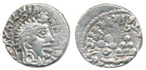 Satavahanas, Gautamiputra Sri Yajna Satakarni (167-196 AD), Silver Drachma, 2.16g, bust of