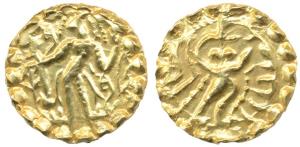 Post-Gupta, East Bengal Samatata region, Sri Sridharanarata, (c. 7th century AD), Gold Din