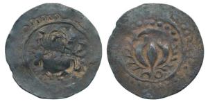 Harikela, Chandra rulers (c. 630-750 AD), Silver Unit, 6.61g, obv. humped bull seated left