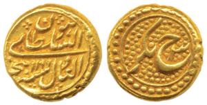 Tipu Sultan, Gold Pagoda, 3.37g, Nagar Mint, AM 1199/3, complete mint name, RY and Persian