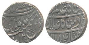 Faizullah Khan (1754-1794 AD), Silver Rupee, 11.22g, Rampur (Mustafabad) Mint, in the name