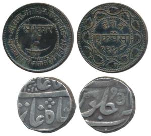 Anand Rao (AH 1215-1235, 1800-1819 AD), Silver Rupee, Ahmedabad Mint, in the name of Muham