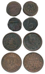 Ratlam, Ranjit Singh (VS 1921- 1950), Copper Paisa, 5.84g, Hanuman running to left, VS 194