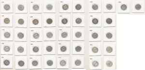 George V, Silver ½ Rupee (21), 1912, 1913, 1914, 1915, 1916, 1917, 1918, 1919, 1921, 1922,