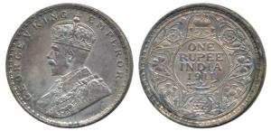 George V, Silver Rupee, 1911, Calcutta Mint. Extremely Fine, Scarce.