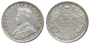 George V, Silver Rupee, 1921, Bombay Mint. Very Fine+, Scarce.