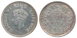 George VI, Silver Rupee, 1938, Bombay Mint, with dot. Extremely Fine, Scarce.