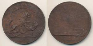 East India Company Medal For Seringapatam, Copper Medal, 48mm, 1799, Soho Mint, obv. the B