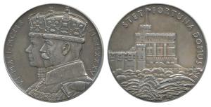 Silver Jubilee Medal of George V and Queen Mary, Silver, 86.5g, Domus Medal, 1910-1935, co
