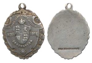 Royal Army Temperance Association Medal, Silver, India 1911, Coronation (to commemorate th