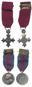 Delhi Durbar Medal 1911, George V, Silver, Miniature, conjoined busts of George V and Mary