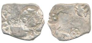 Punch-marked, Kosala Janapada, Silver Karshapana, 3.13g, usual ’S’ type geometrical symbol