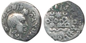 Satavahanas, Gautamiputra Sri Yajna Satakarni (167-196 AD), Silver Drachma, 2.20g, bust of