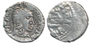 Satavahanas, Gautamiputra Sri Yajna Satakarni, Silver Drachma, 2.30g, bust of the ruler to
