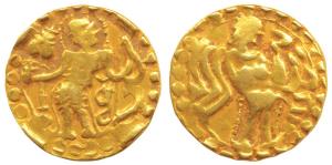 Post Gupta Bengal, Samatata Mainamati region, Eastern Bengal, Mriganka (c. 675-700), Gold 