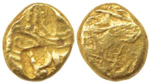 Uncertain South India Gold Pagoda (c. 10th- 11th century AD), 3.45g, the coin resembles to
