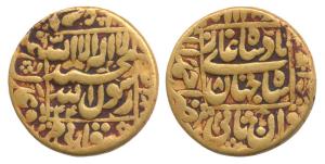 Shah Jahan (AH 1037-1068, 1628-1658 AD), Gold Mohur, 10.26g, Ahmedabad Mint, AH 1044/8, Ka