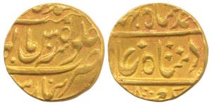 Ahmed Shah Bahadur (AH 1161-1167, 1748-1754 AD), Gold Mohur, 10.65g, Muhammadabad Banaras 