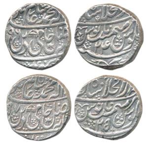 Shah Alam II (AH 1174-1221, 1759-1806 AD), Silver Rupee (2), Dar-ul-khilafat Shahjahanabad