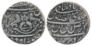 Nasir-ud-din Haidar (AH 1243-1253, 1827-1837 AD), Silver Rupee, 11.10g, Dar al-Amaret Lakh