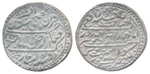 Jaswant Rao (AH 1213-1226, 1798-1811 AD), Silver Nazarana Rupee, in the name of Muhammad A