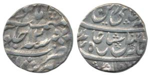 Murshidabad Mint, Silver Rupee, in the name of Shah Alam II, AH 1186/12 (KM 30). Very Fine