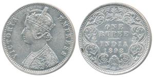 Victoria Empress, Silver Rupee, 1898, Calcutta Mint, C3 / I / ’C’ incuse. About Extremely 