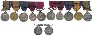 Group of 6, Edward, Long Service in the Volunteer Force; George V, British War Medal 1914-