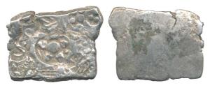 Punch-marked, Narhan Area (c. 600-500 BC), Double Karshapana, 6.5g, geometrical symbol wit