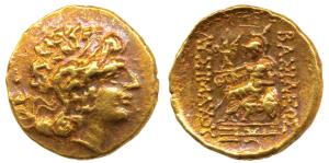 Kings of Pontos, Mithradates VI Eupator (c. 120-63 BC), Gold Stater, 8.58g, obv. diademed 
