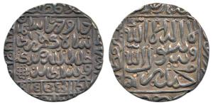 Daud Shah Kararani (AH 980-984, 1572-1576 AD), Silver Tanka, 11.06g, Satgaon Mint, legend 