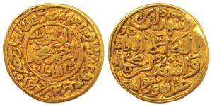 Muhammad Shah III bin Tughluq, Gold Heavy Dinar, 12.75g, Hazrat Delhi Mint, AH 726, al-wat