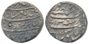 Ahmed Shah (AH 1160-1186, 1747-1772 AD), Silver Rupee, 11.37g, Dar-us- Sultanate Lahore Mi