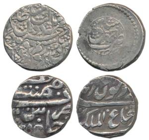 Shah Shuja al Mulk (AH 1218-1224, 1803-1808 AD), Silver Rupee, Bhakkar Mint; Mahmud Shah, 